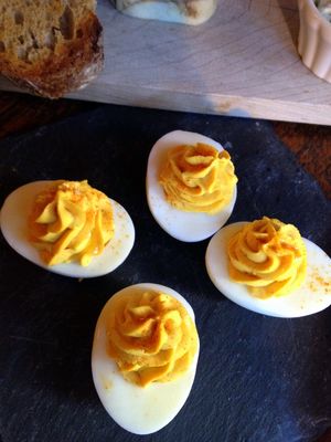 The dandelion devilled eggs