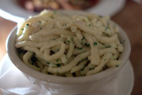 Prime meats herb & gruyere cheese spätzle