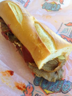 Geno's cheesesteak Geno's cheesesteak