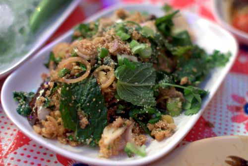 Pok pok catfish larb