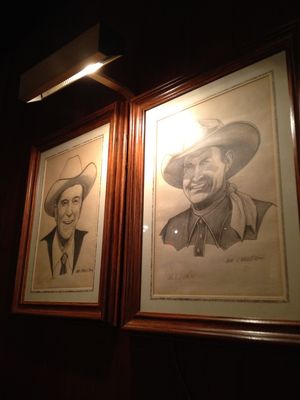 Ronald reagan & gene autry at cattlemen's