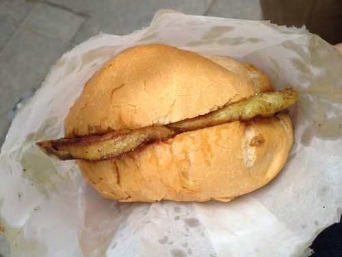 Curry pork chop bun