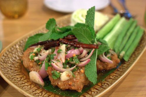 Soul food mahanakorn fried chicken salad