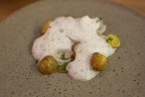 Aska potato, onion, mackerel