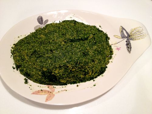Phkali (spinach and walnut salad)