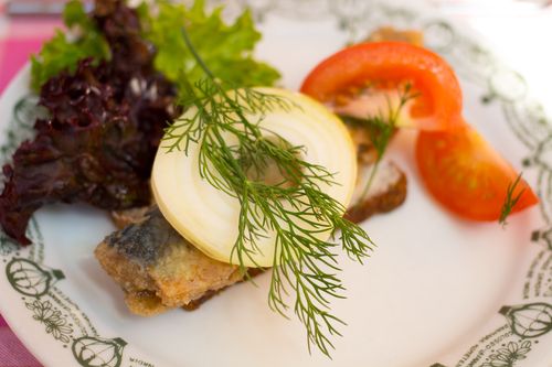 Groften fried herring smorrebrod