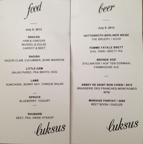 Luksus menus