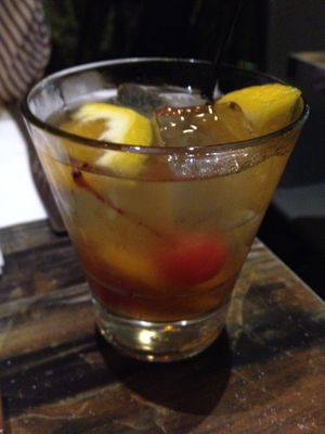 The butterfly brandy old fashioned